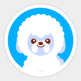 Kawaii Dog Bichon Frise Sticker